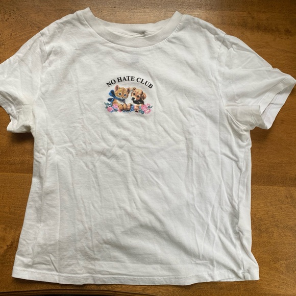 H&M No Hate Club Graphic Baby Tee - Picture 2 of 6